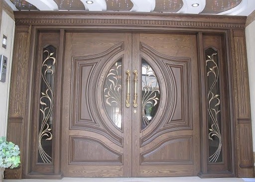 درب لابی چوبی لوکس